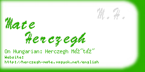 mate herczegh business card